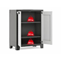 Keter – Armoire de jardin 44 x 80 x 100 cm – Construction solide en résine – Design moderne pour espaces restreints – Rangement élégant