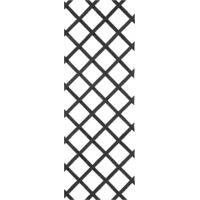 Treillis extensible en bois laqué anthracite – Dimensions 150 x 50 cm – Pour palissage de plantes grimpantes – Set de fixation inclus – Nature