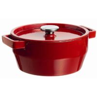 Pyrex 4936877 Cocotte Ronde 3,6 L Rouge Slow Cook Fonte d\'Acier