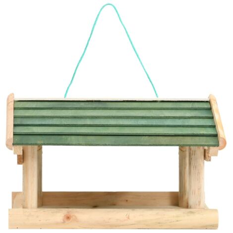 Mangiatoia per Uccelli in Legno Massello 35x29,5x21cm vidaXL