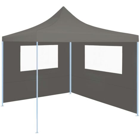Parete con Finestre per Gazebo 4x2 m Antracite vidaXL
