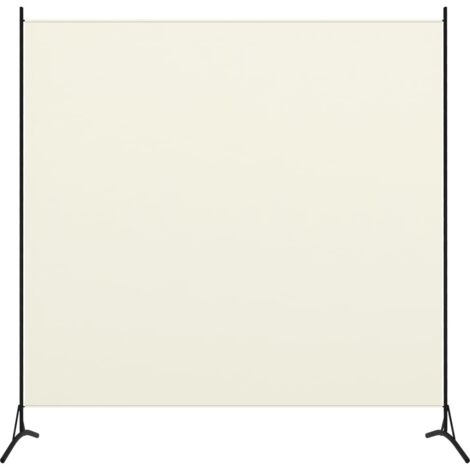 vidaXL Paravento Bianco 175x180 cm in Tessuto