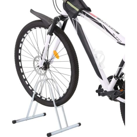 Supporto per 1 Bici da Pavimento Autoportante Acciaio Zincato vidaXL