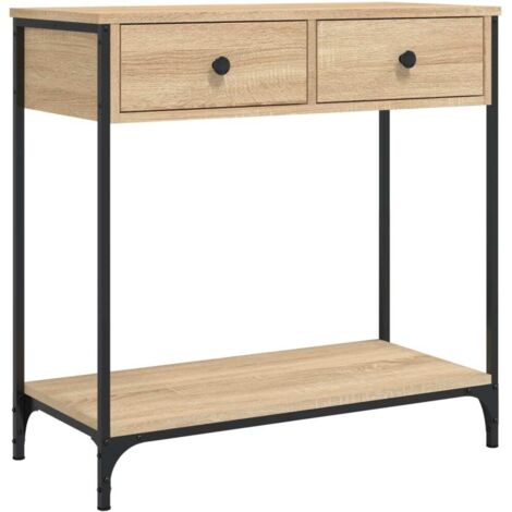 Tavolino Consolle Rovere Sonoma 75x34,5x75cm Legno Multistrato vidaXL (1/5)