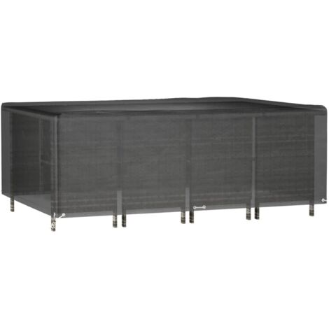 Copertura Mobili Giardino 12 Occhielli 240x180x80 Rettangolare vidaXL