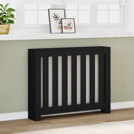 Copertura Termosifone Nera 104x20x82 cm Legno Multistrato vidaXL (1/5)