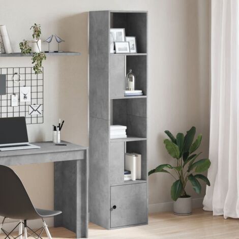 Libreria Grigio Cemento 40x36x189 cm in Legno Multistrato vidaXL