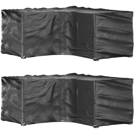 Coperture Mobili da Giardino a L 2pz 16 Occhielli 215x215x90cm vidaXL