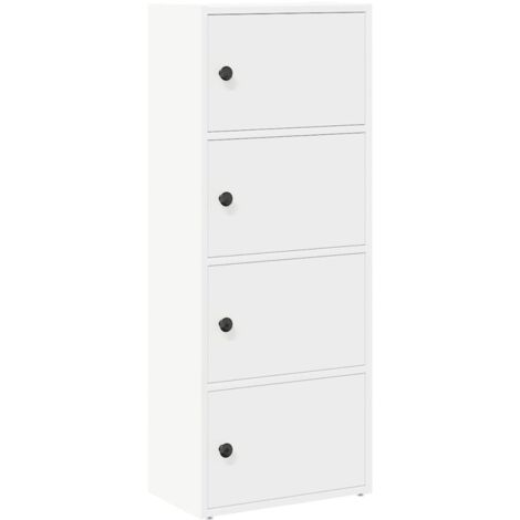 vidaXL Libreria Bianca 40x24x102 cm in Legno Multistrato