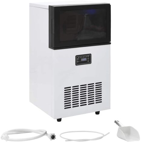 vidaXL Macchina per il Ghiaccio da Nera 45 kg/24 h
