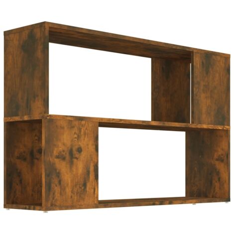 vidaXL Libreria Rovere Fumo 100x24x63 cm in Legno Multistrato (1/5)