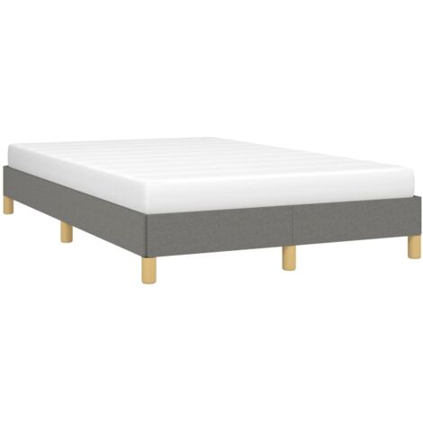vidaXL Giroletto senza Materasso Grigio Scuro 120x200 cm Tessuto (1/5)