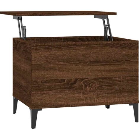 vidaXL Tavolino Salotto Rovere Marrone 60x44,5x45 cm Legno Multistrato