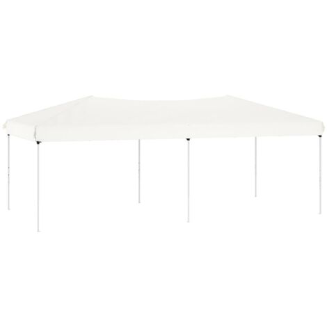 vidaXL Tenda per Feste Pieghevole Bianco 3x6 m