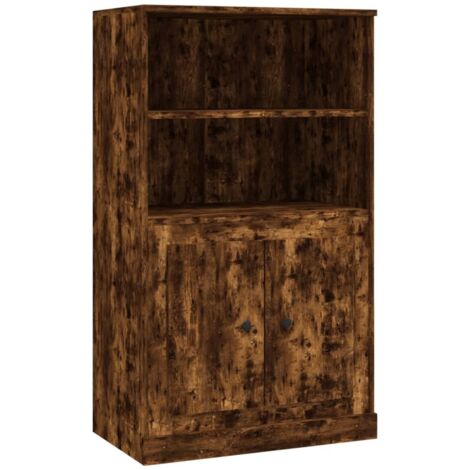 Credenza Rovere Fumo 60x35,5x103,5 cm in Legno Multistrato vidaXL (1/5)