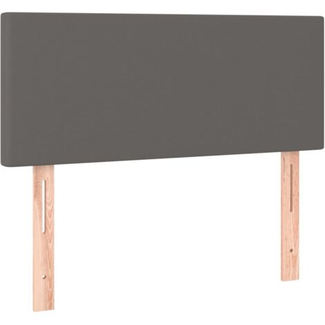 vidaXL Testiera Grigia 80x5x78/88 cm in Similpelle