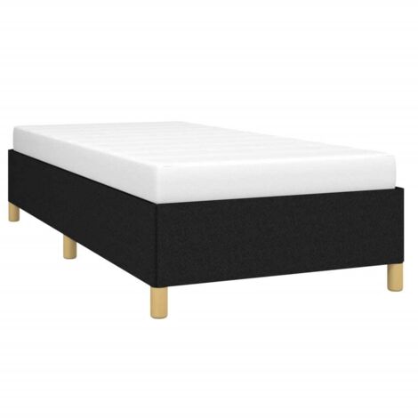 vidaXL Giroletto senza Materasso Nero 80x200 cm Tessuto (1/5)