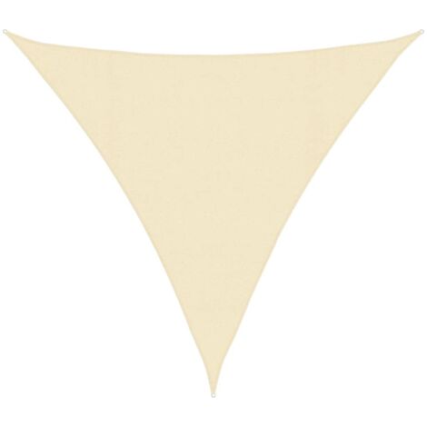 vidaXL Vela Parasole 160 g/m² Crema 4,5x4,5x4,5 m in HDPE