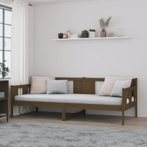 vidaXL Dormeuse Ambra in Legno Massello di Pino 90x190 cm