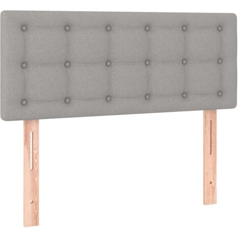 vidaXL Testiera Grigio Chiaro 100x5x78/88 cm in Tessuto (1/5)