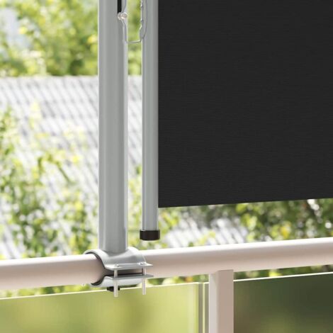 vidaXL Tenda Laterale Retrattile per Patio 80x300 cm Nera