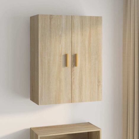 vidaXL Armadietto Pensile a Parete Rovere Sonoma 69,5x34x90 cm