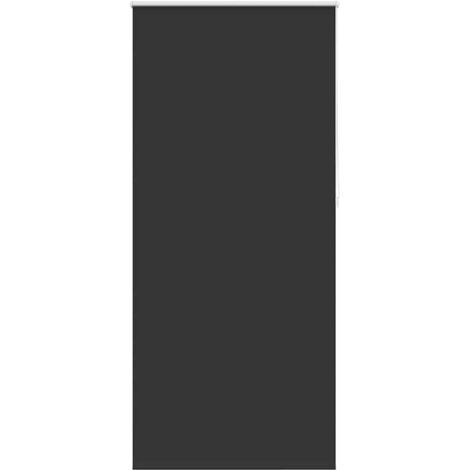 vidaXL Tenda a rullo oscurante 124,4x230 cm Tessuto Larghezza 120 cm nero