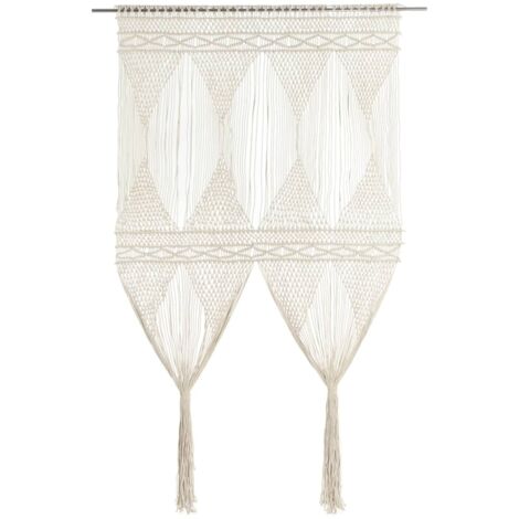vidaXL Tenda Macramè 140x240 cm in Cotone