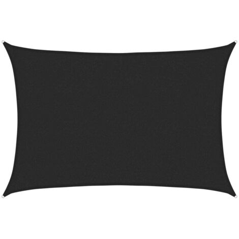 vidaXL Vela Parasole 160 g/m² Nera 2,5x3,5 m in HDPE