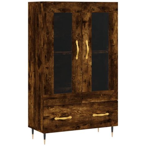vidaXL Credenza Rovere Fumo 69,5x31x115 cm in Legno Multistrato (1/5)
