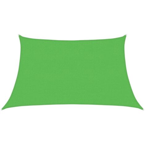 vidaXL Vela Parasole 160 g/m² Verde Chiaro 3/4x2 m in HDPE