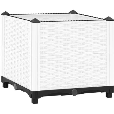 vidaXL Fioriera Rialzata 40x40x38 cm in Polipropilene (1/5)