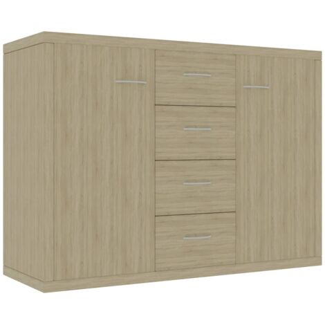 vidaXL Credenza Rovere Sonoma 88x30x65 cm in Legno Multistrato