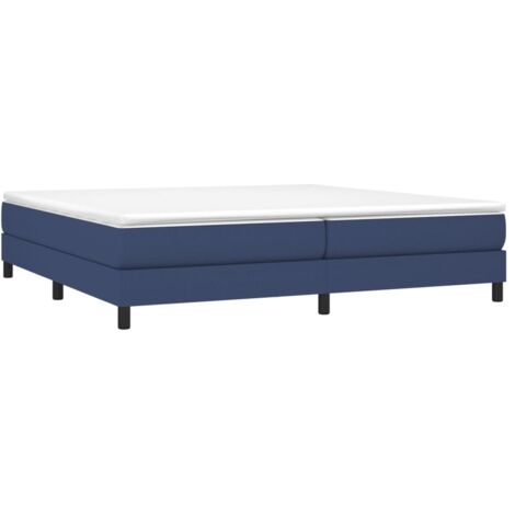 vidaXL Struttura Letto a Rete a Molle Blu 200x200 cm in Tessuto