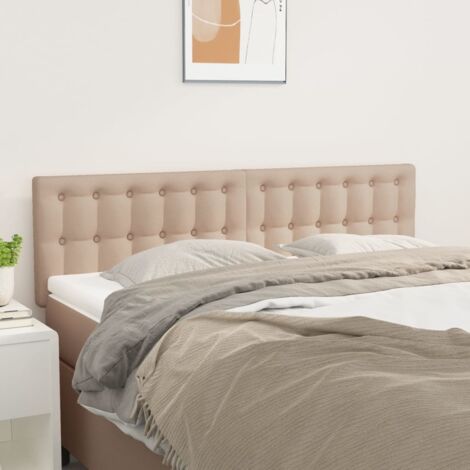 vidaXL Testiera Cappuccino 144x5x78/88 cm in Similpelle