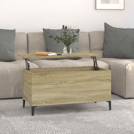 vidaXL Tavolino Salotto Rovere Sonoma 90x44,5x45 cm Legno Multistrato