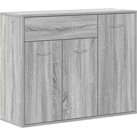 vidaXL Credenza Grigio Sonoma 88x30x70 cm in Legno Ingegnerizzato
