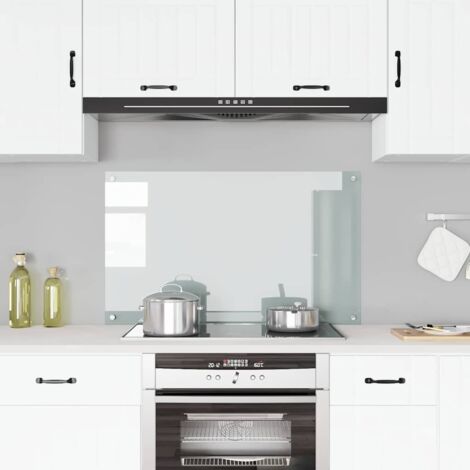 vidaXL Paraschizzi per Cucina Trasparente 100x60 cm in Vetro Temperato