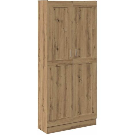 vidaXL Credenza Alta Rovere Artigianale 82,5x30,5x185 cm in Truciolato