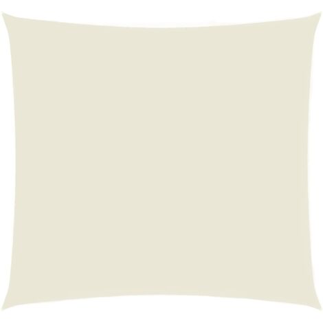 vidaXL Parasole a Vela Oxford Quadrato 3,6x3,6 m Crema