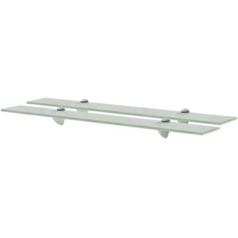 vidaXL Mensole Galleggianti 2 pz in Vetro 70x10 cm 8 mm
