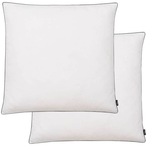 vidaXL Cuscini 2 pz in Mix di Piume 80x80 cm Bianco