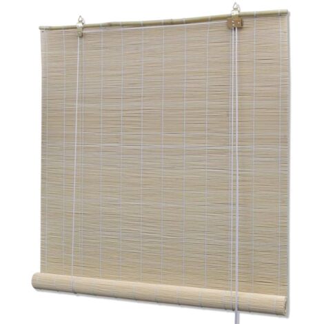 Tende a Rullo in Bambù Naturale 150x220 cm