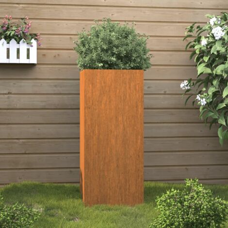vidaXL Fioriera 32x29x75 cm in Acciaio Corten (1/6)