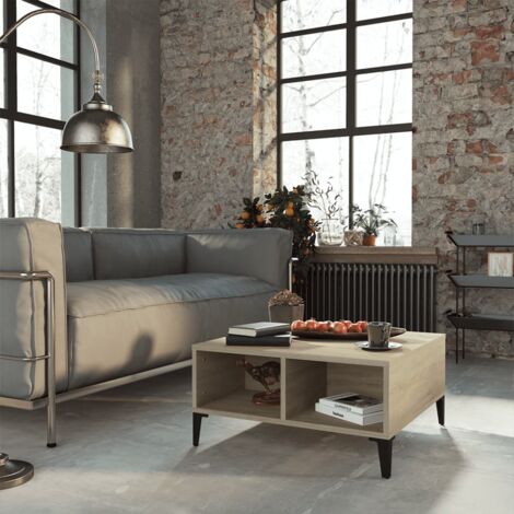 vidaXL Tavolino da Salotto Rovere Sonoma 60x60x30 cm Legno Multistrato