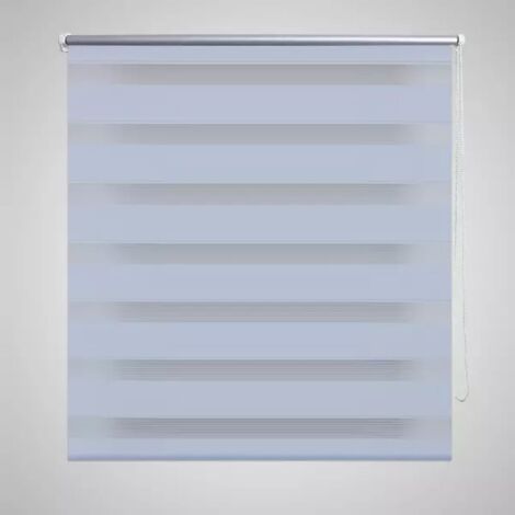 vidaXL Tenda a rullo zebra 60,9x120 cm Tessuto Larghezza 56,7 cm (1/5)
