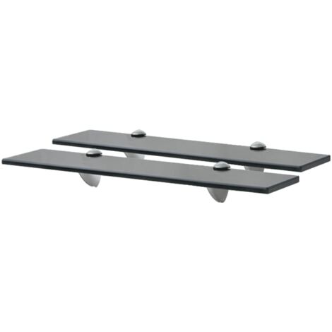 vidaXL Mensole Galleggianti 2 pz in Vetro 50x10 cm 8 mm
