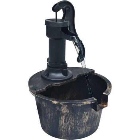vidaXL Fontana da Giardino Barile con Pompa