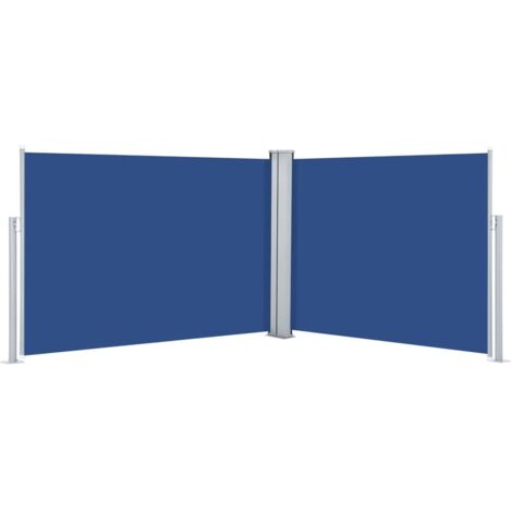 vidaXL Tenda da Sole Laterale Retrattile Blu 100x1000 cm