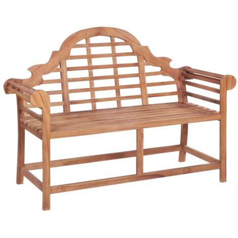 vidaXL Panca da Giardino 127x58,5x92,5 cm in Legno Massello di Teak